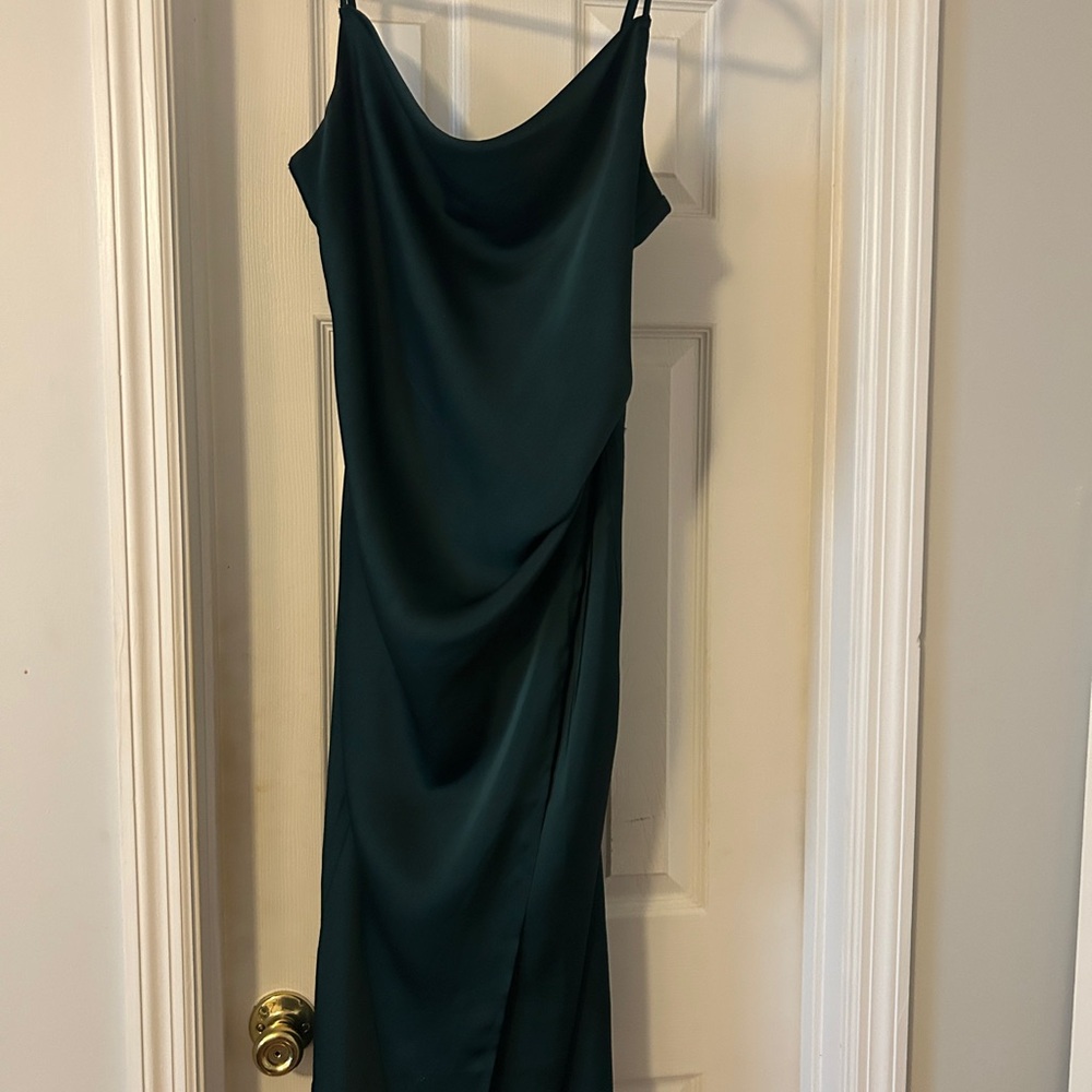 Elegant sea green Women's midi cocktail dress